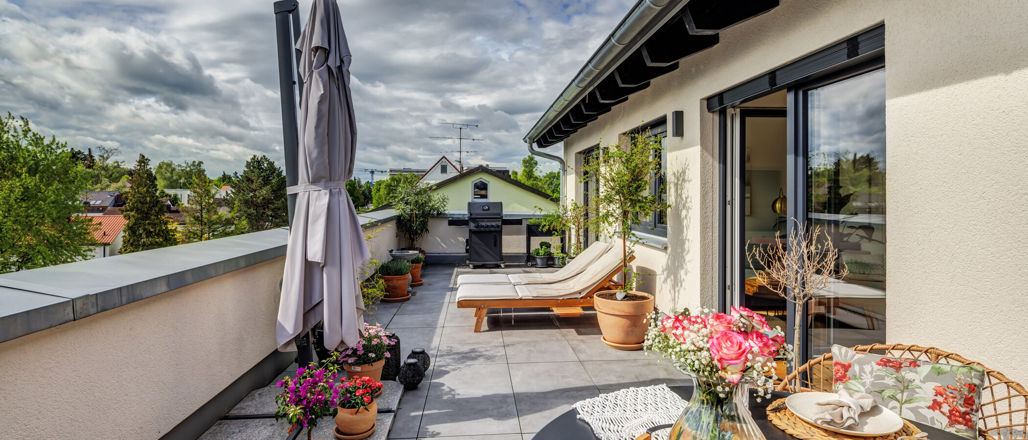 roof terrace apartment Planegg 03 roof terrace 14854