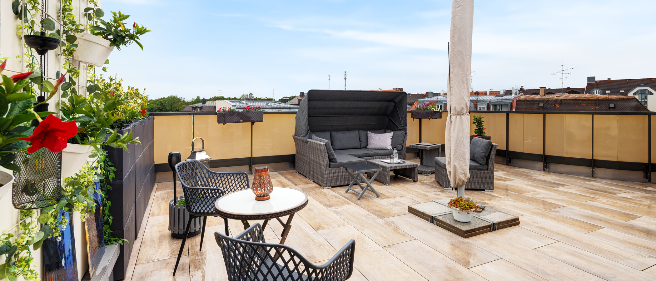 roof terrace apartment München Sendling 01 roof terrace 14873