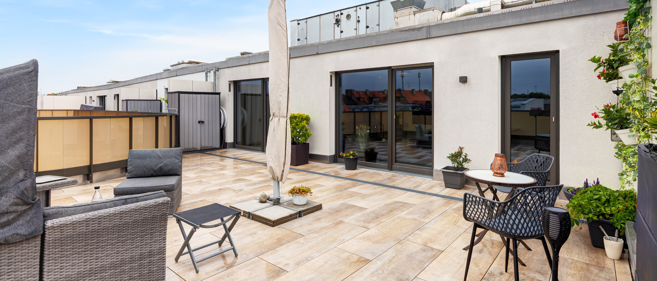 roof terrace apartment München Sendling 04 roof terrace 14873