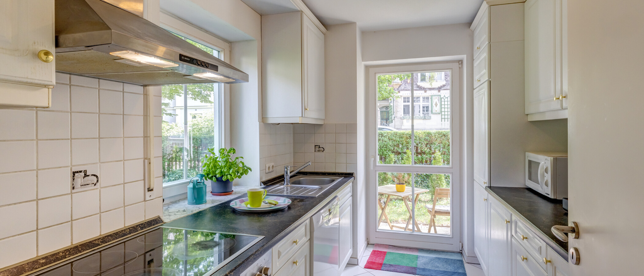 apartment with garden 	 München Pasing 01 kitchen 14874