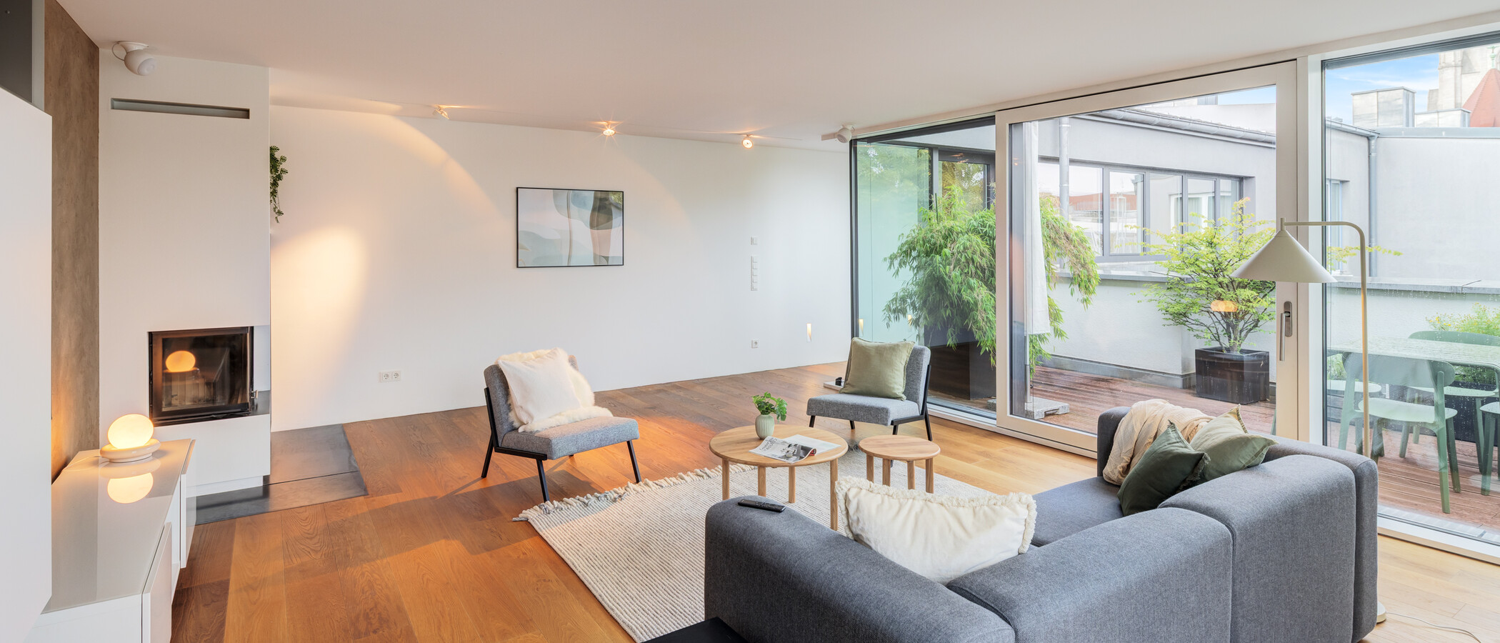 roof terrace apartment München Ludwigsvorstadt 04 living area 14956