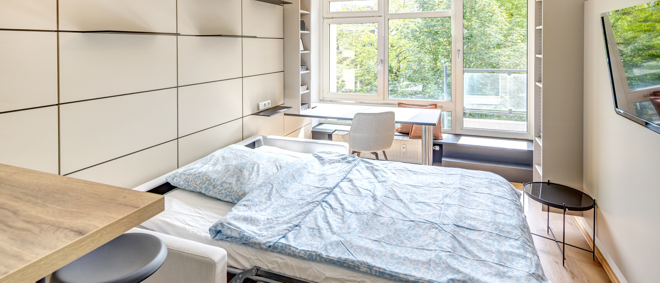 studio München Maxvorstadt - Museumsviertel 01 sleeping area 14980