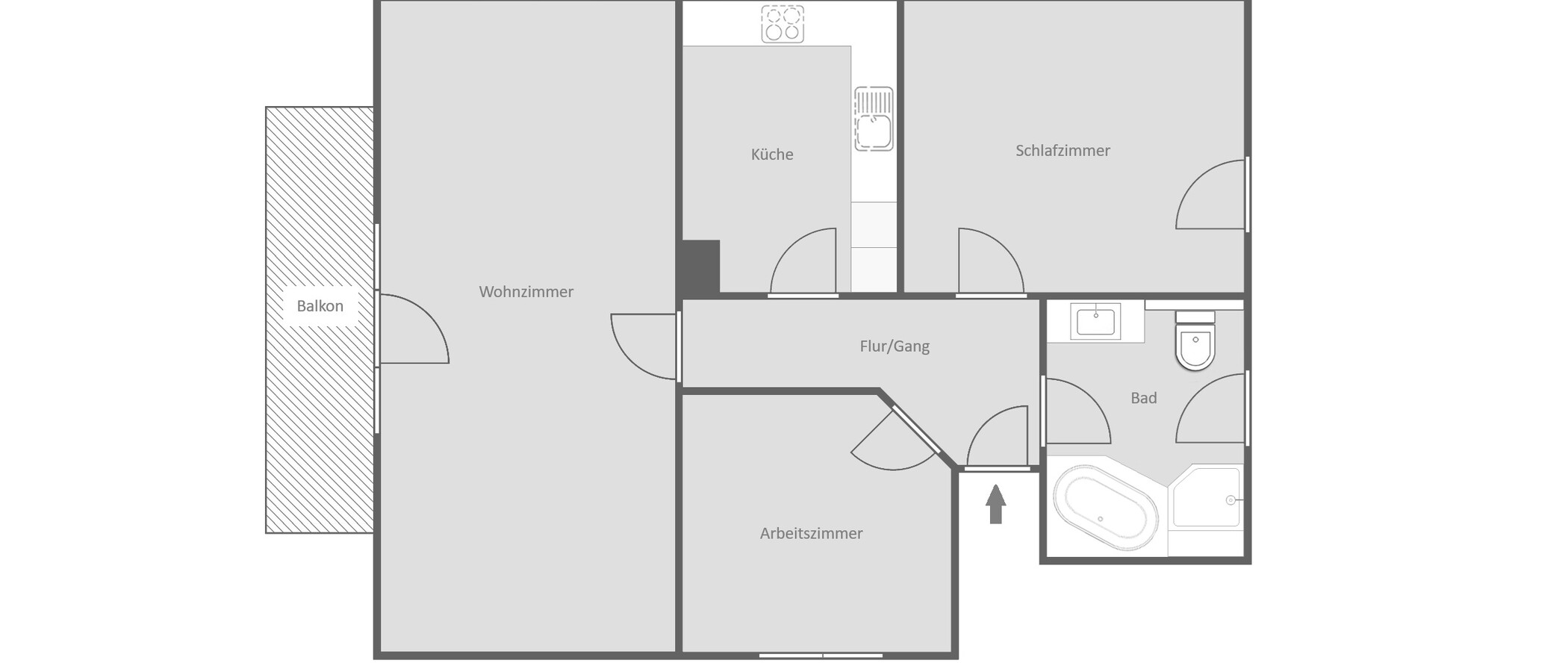 attic apartment München Untermenzing 01 floor plan 14986