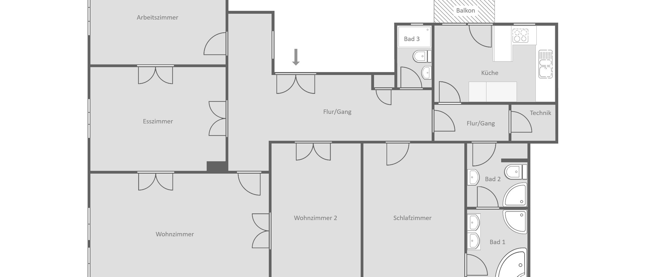 apartment München Altbogenhausen 01 floor plan 14997