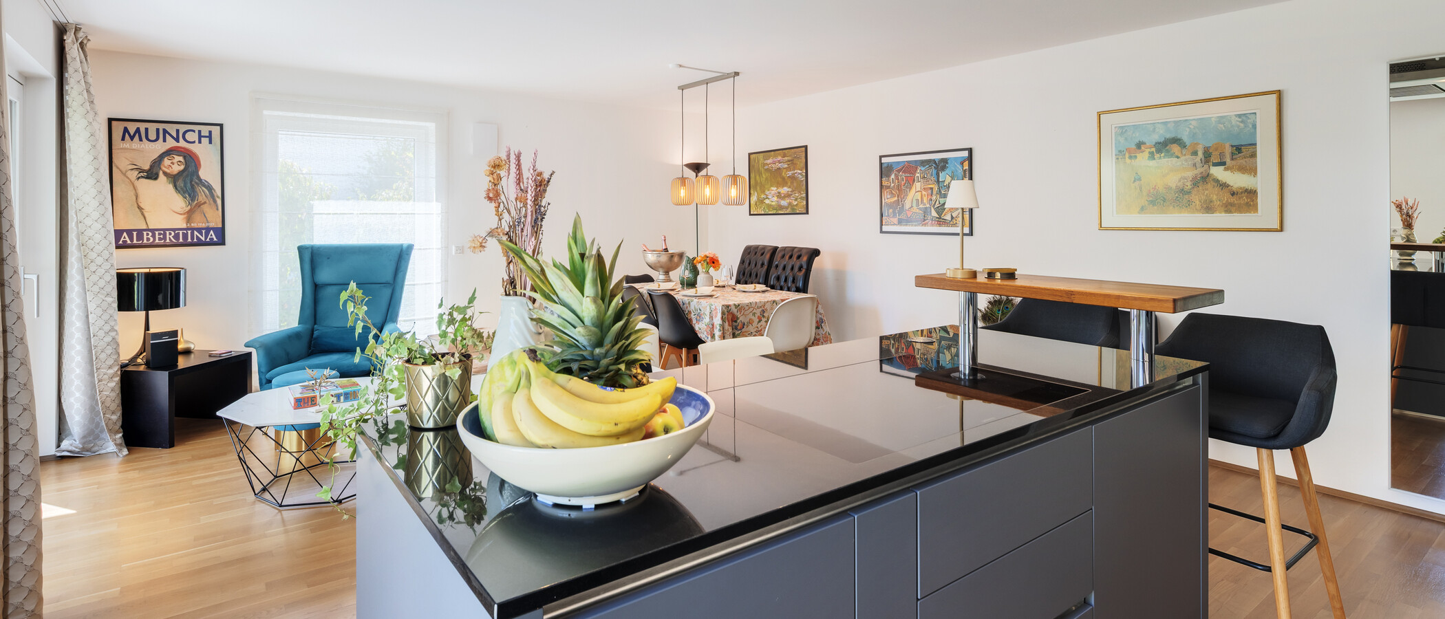 apartment with garden 	 München Trudering 04 kitchen 15002