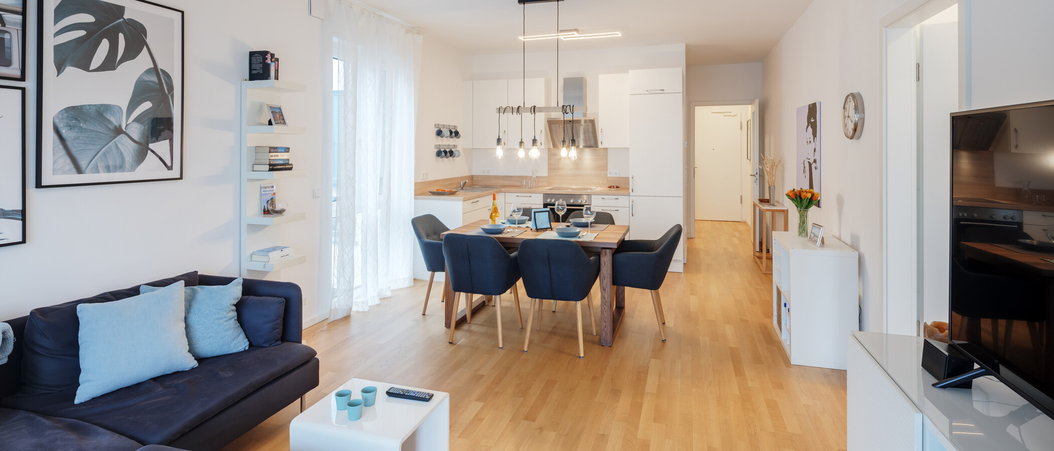 apartment München Neuhausen 04 living area 15011