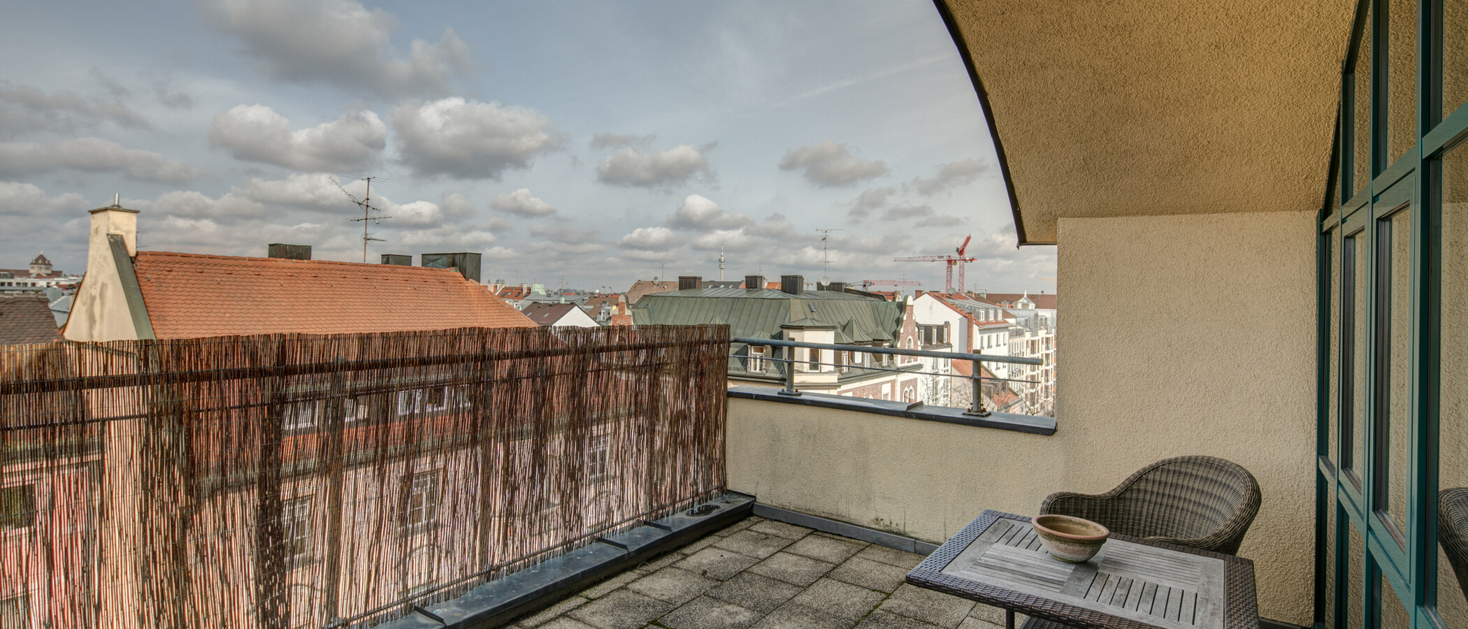 roof terrace apartment München Maxvorstadt - Westen 02 terrace 1607