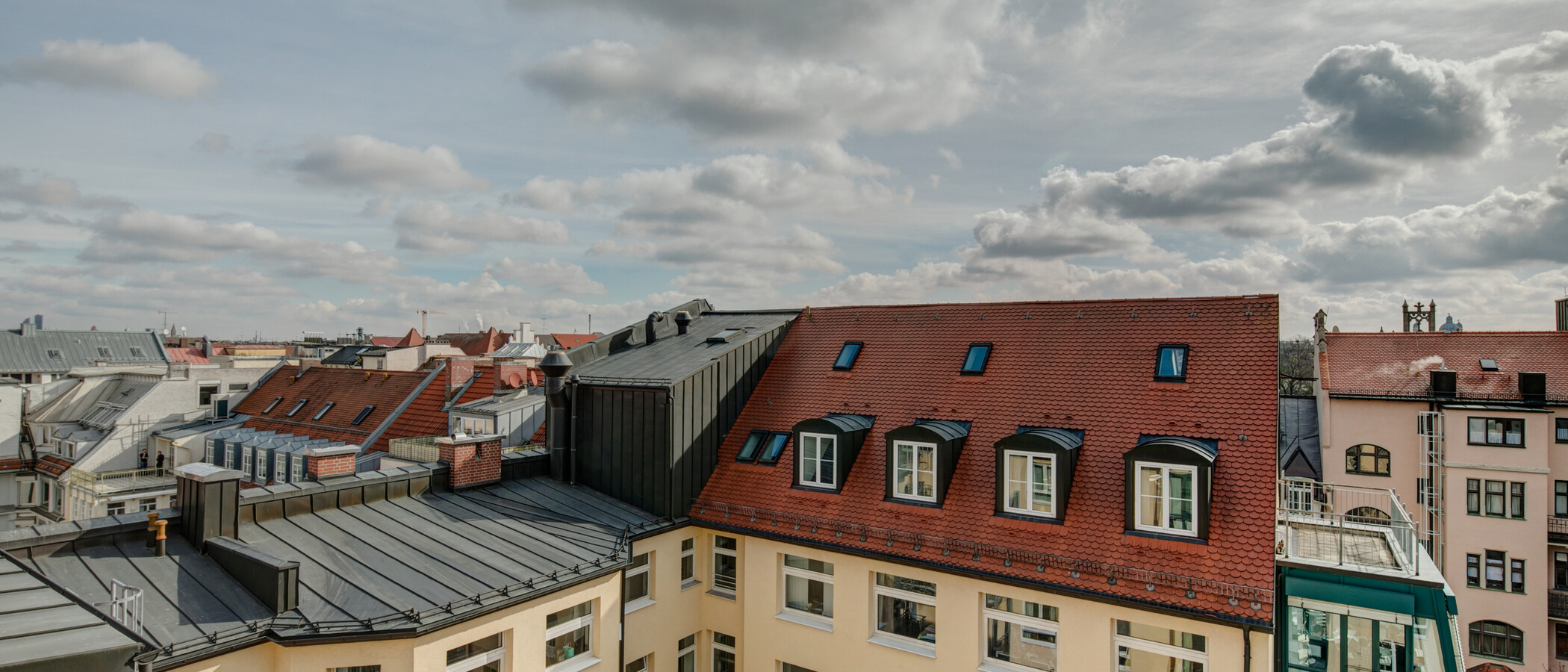 roof terrace apartment München Maxvorstadt - Westen 01 view 1607