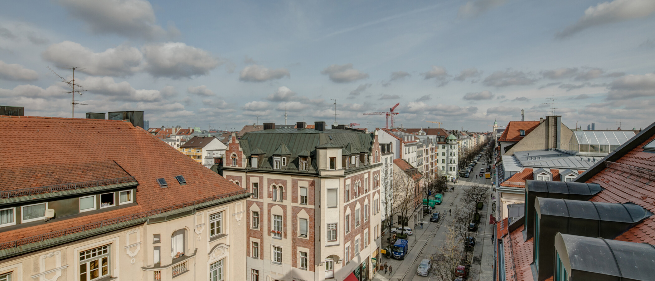 roof terrace apartment München Maxvorstadt - Westen 04 view 1607