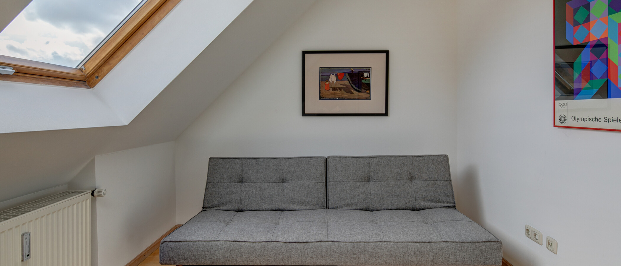 roof terrace apartment München Maxvorstadt - Westen 01 2. sleeping area 1607