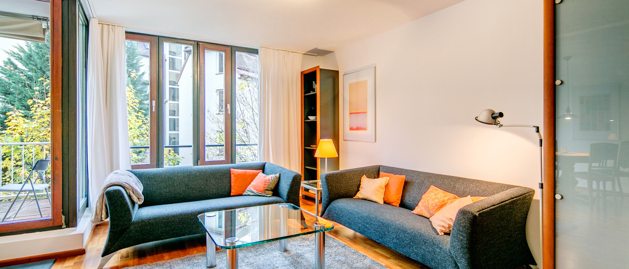 apartment München Schwabing (rechts der Leopoldstraße) 04 living room 1976