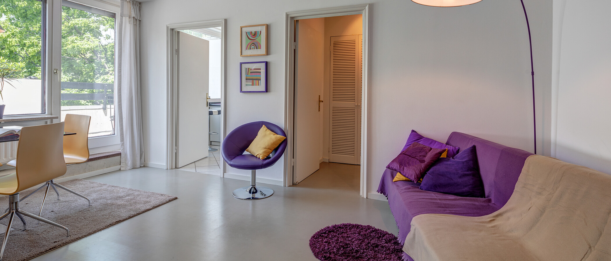 roof terrace apartment München Neuhausen 04 living room 2774