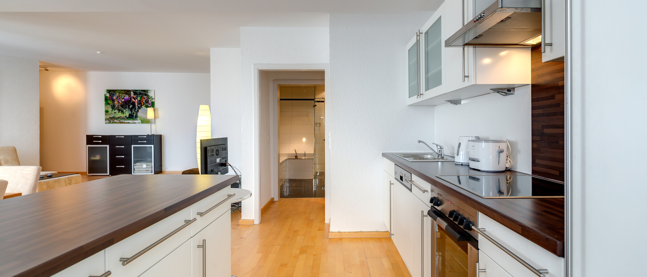 roof terrace apartment München Lehel 03 kitchen 2849