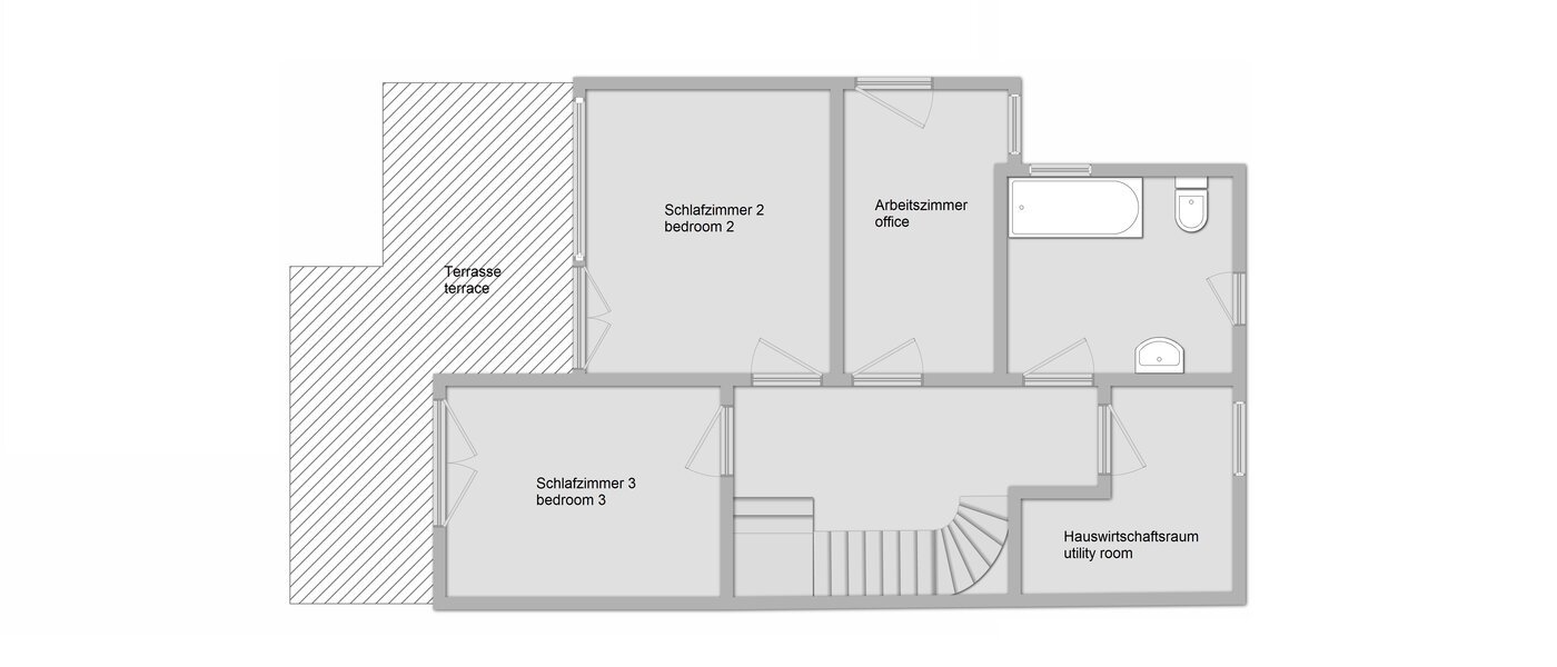 semi-detached house München Schwabing (links der Leopoldstraße) 02 floor plan 3396