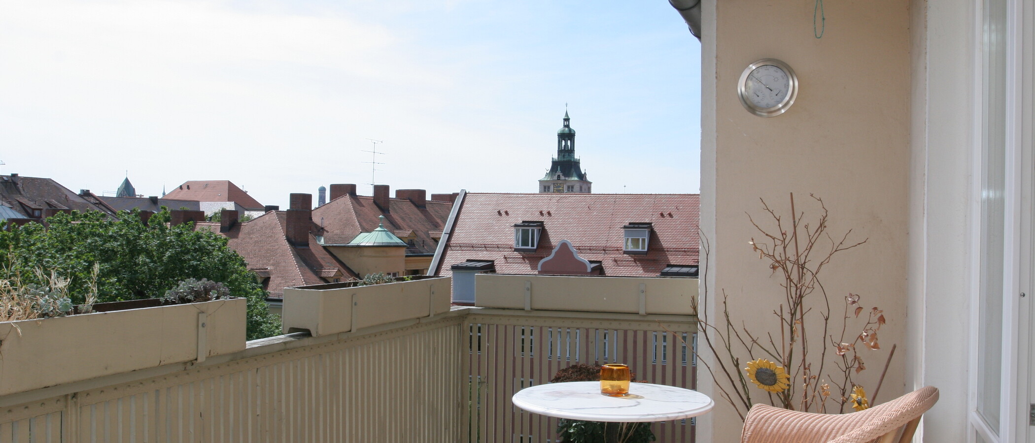 roof terrace apartment München Lehel 01 balcony 3850