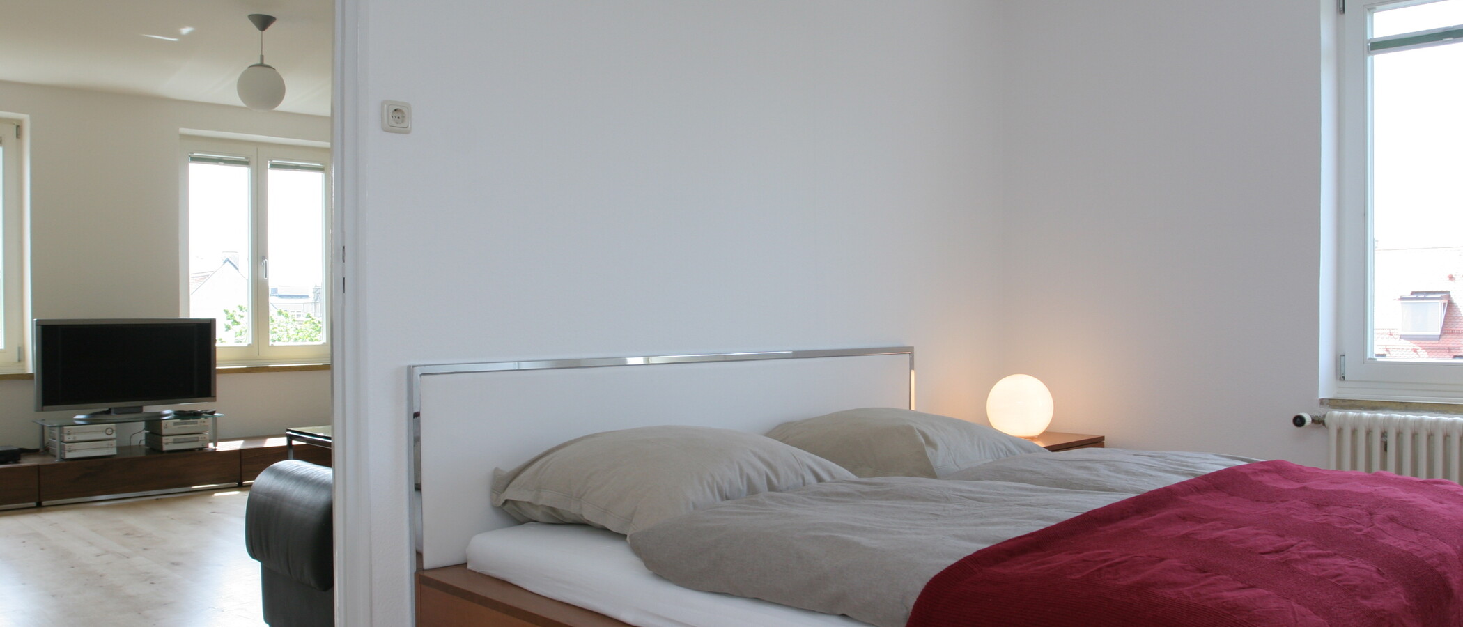 roof terrace apartment München Lehel 01 sleeping area 3850