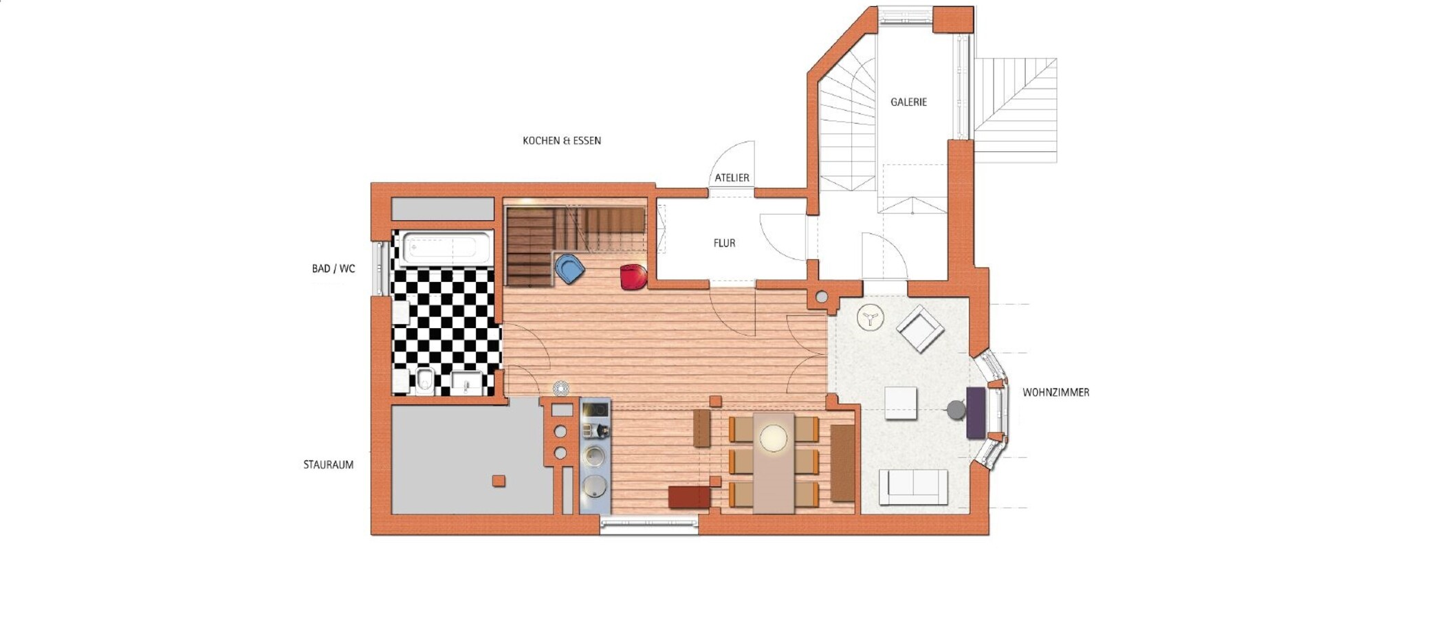 maisonette München Pasing 01 floor plan 407