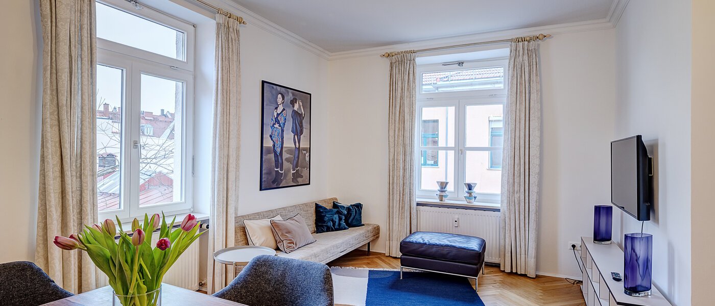 apartment München Schwabing (rechts der Leopoldstraße) 01 living area 4261