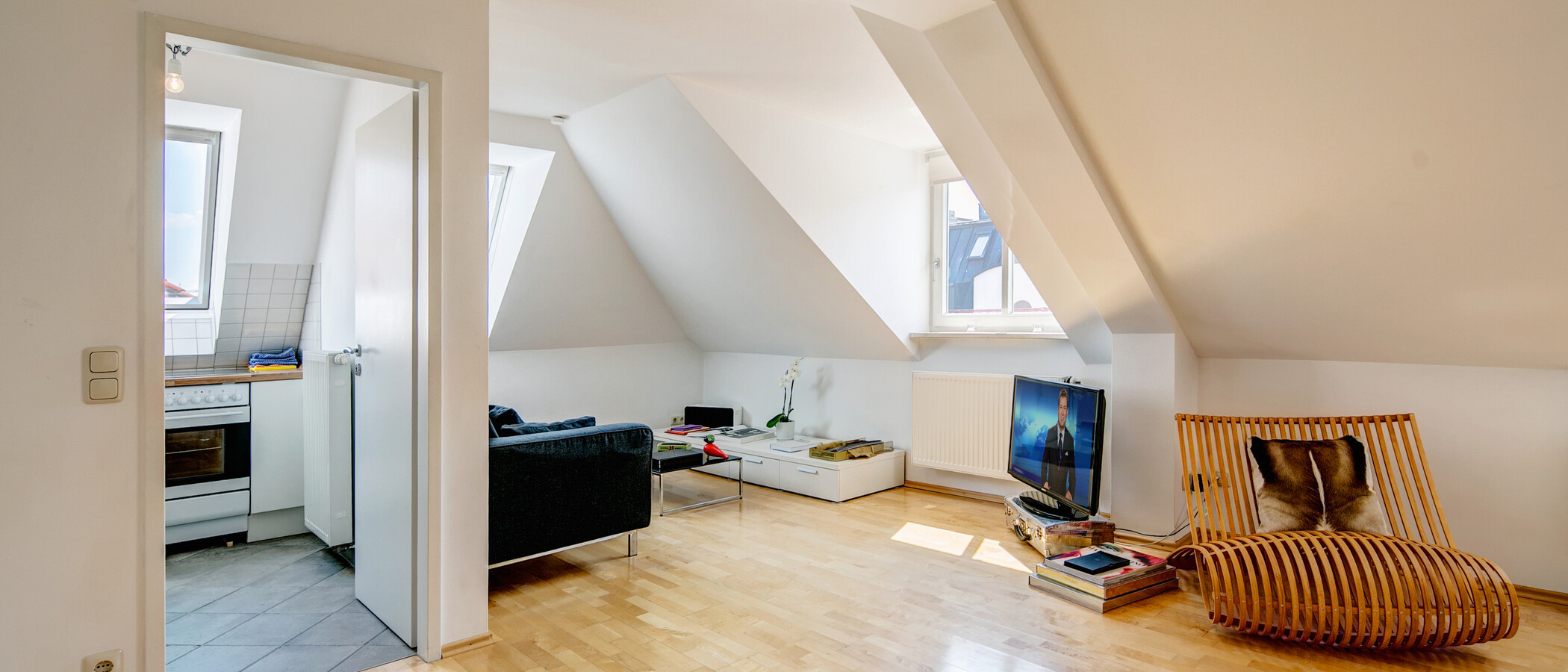 attic apartment München Maxvorstadt - Rund um den Josephsplatz 06 living room 4683