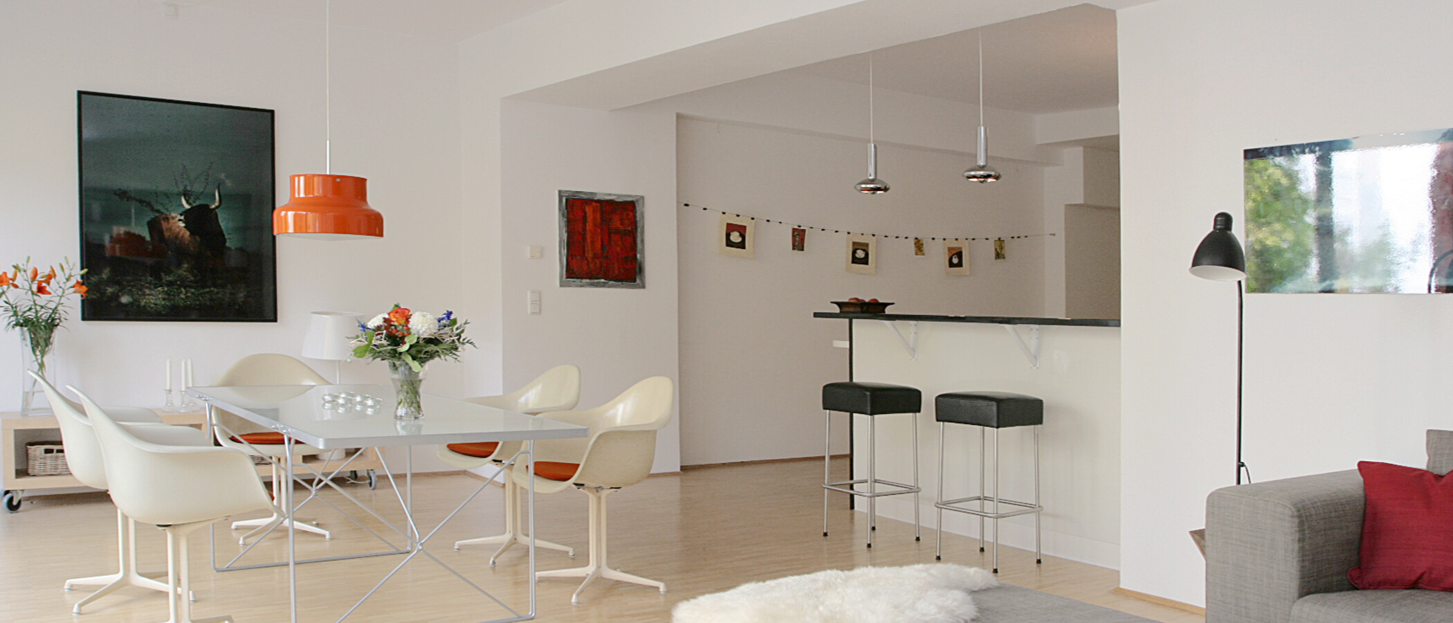 roof terrace apartment München Westend 03 living room 4763
