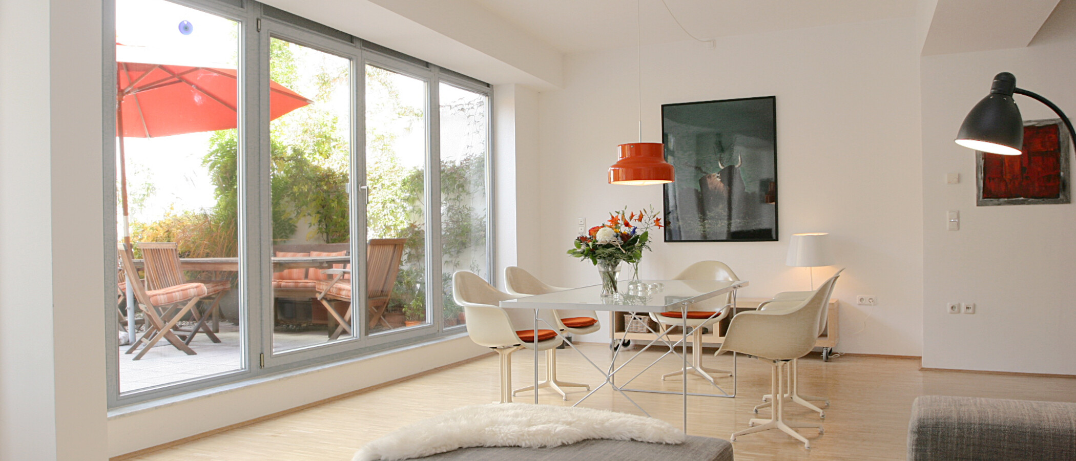 roof terrace apartment München Westend 04 living room 4763