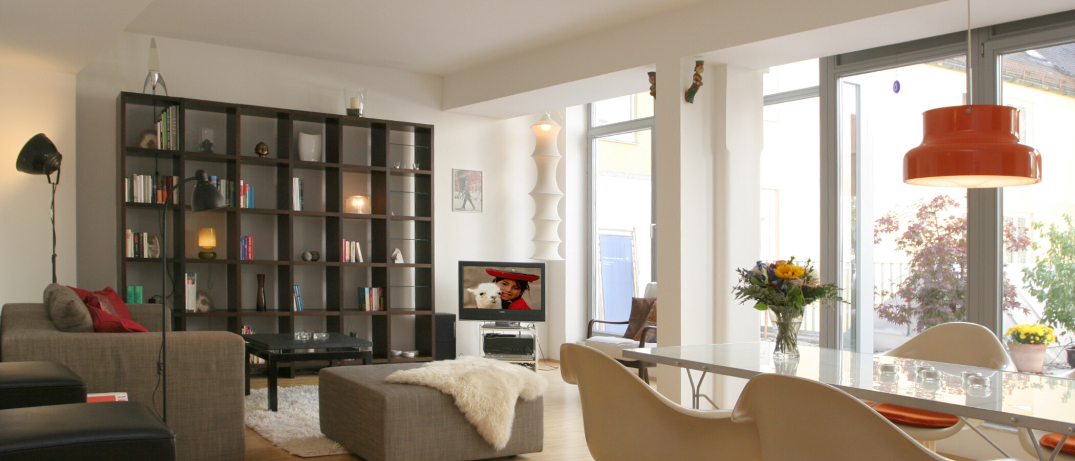 roof terrace apartment München Westend 05 living room 4763