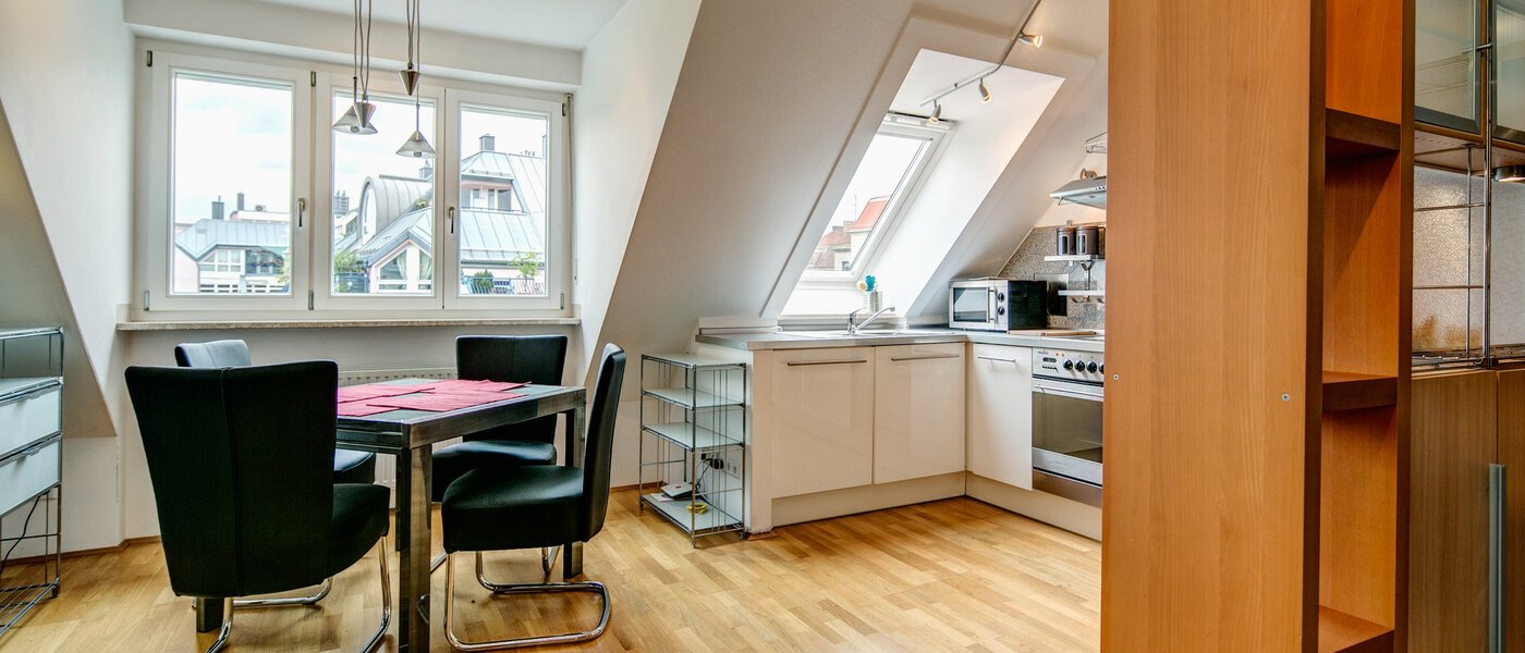 attic apartment München Neuhausen 05 living room 4811