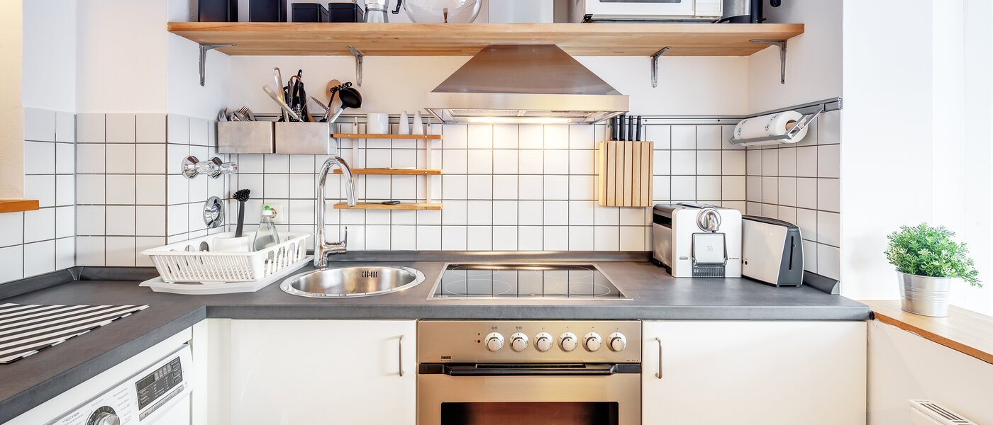 apartment with garden 	 München Au 02 kitchen 5163