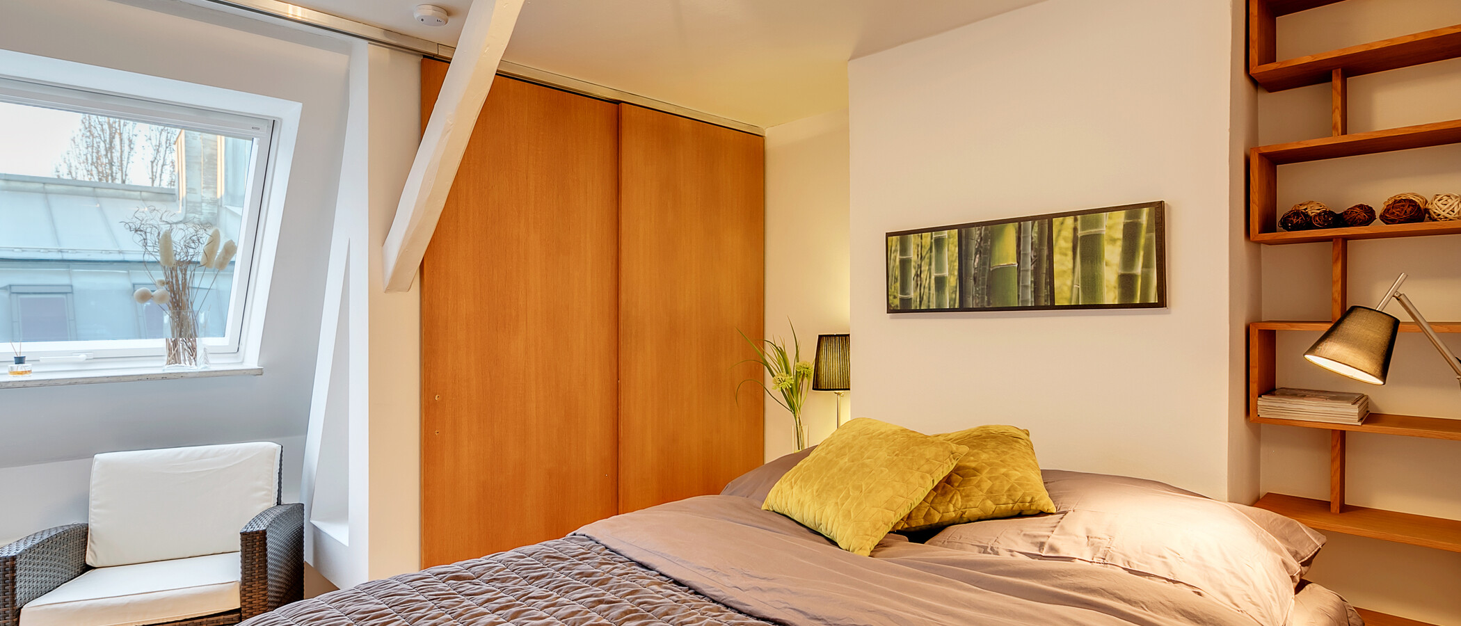 roof terrace apartment München Isarvorstadt 01 sleeping area 5524