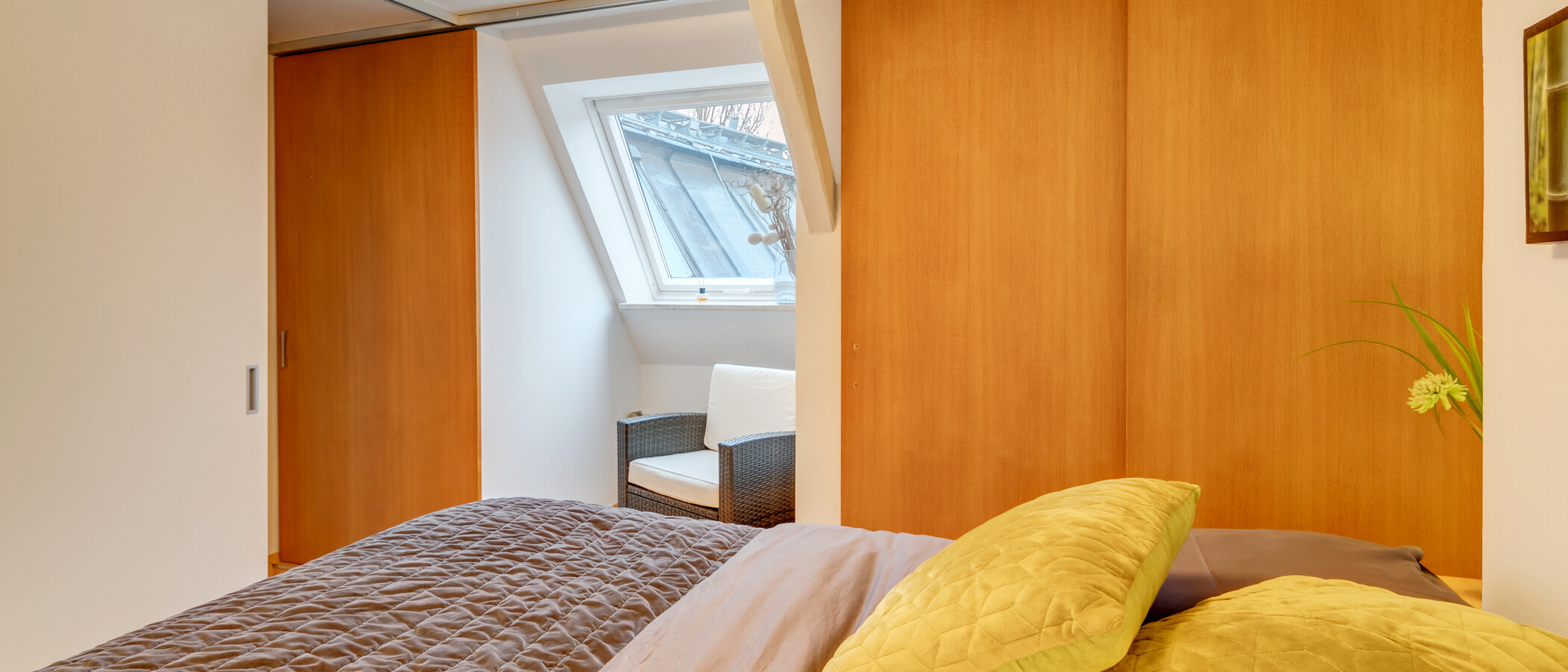 roof terrace apartment München Isarvorstadt 02 sleeping area 5524