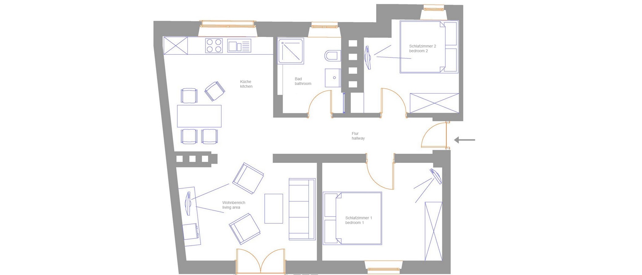 apartment München Schwabing-Nord (zw. Leopoldstraße & Englischen Garten) 01 floor plan 5577