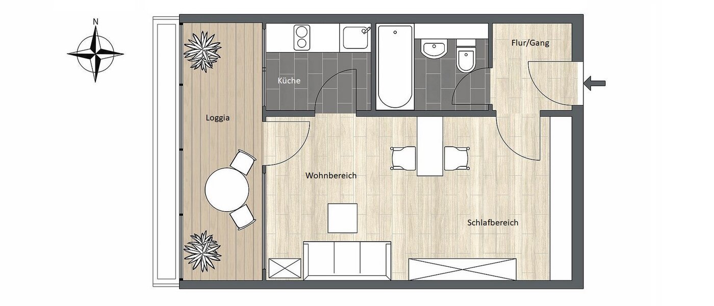 apartment München Westend 01 floor plan 5709