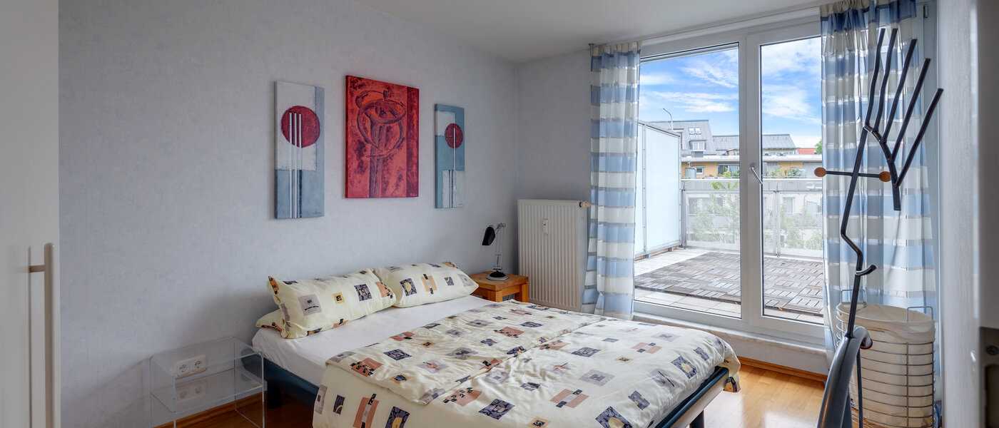 roof terrace apartment München Sendling-Westpark 01 bedroom 5946