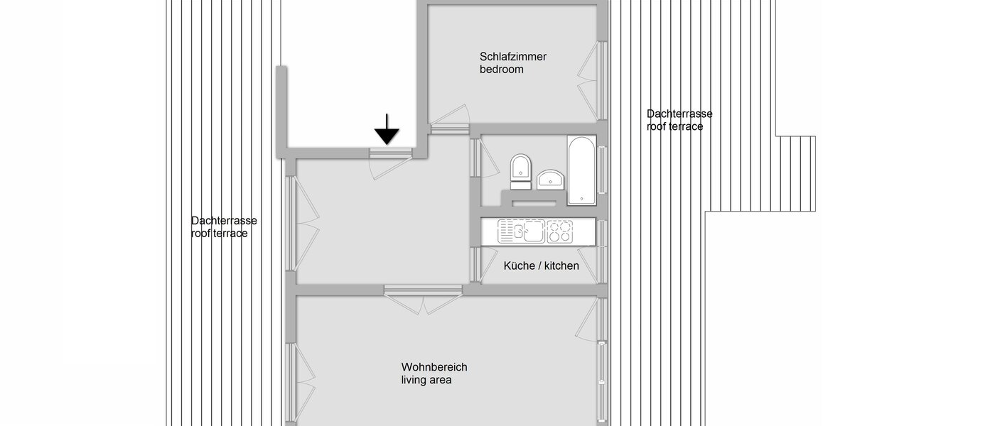roof terrace apartment München Sendling-Westpark 01 floor plan 5946