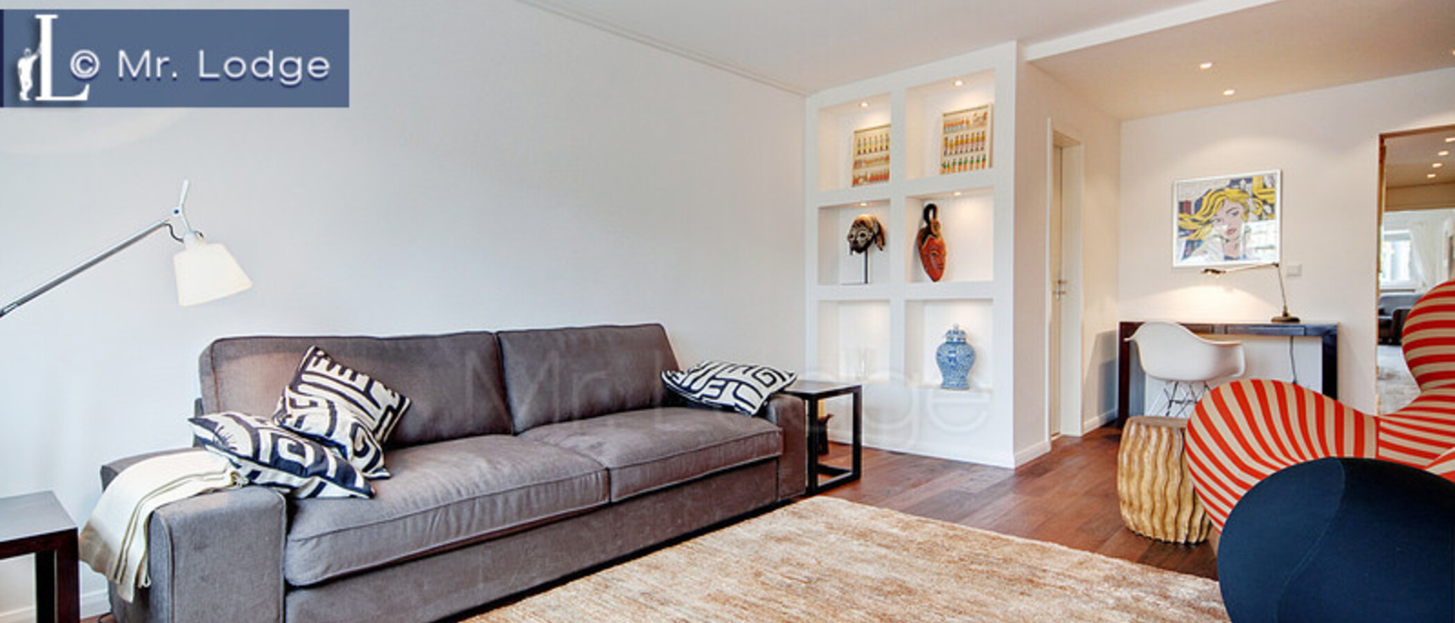 roof terrace apartment München Neuhausen 04 living room 6439