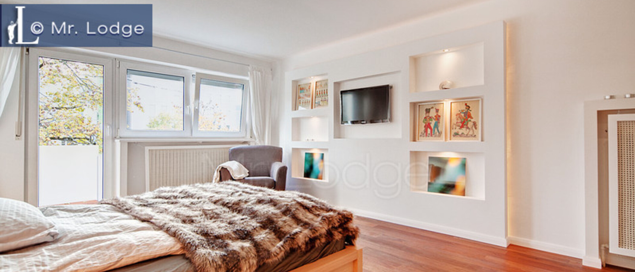 roof terrace apartment München Neuhausen 02 sleeping area 6439