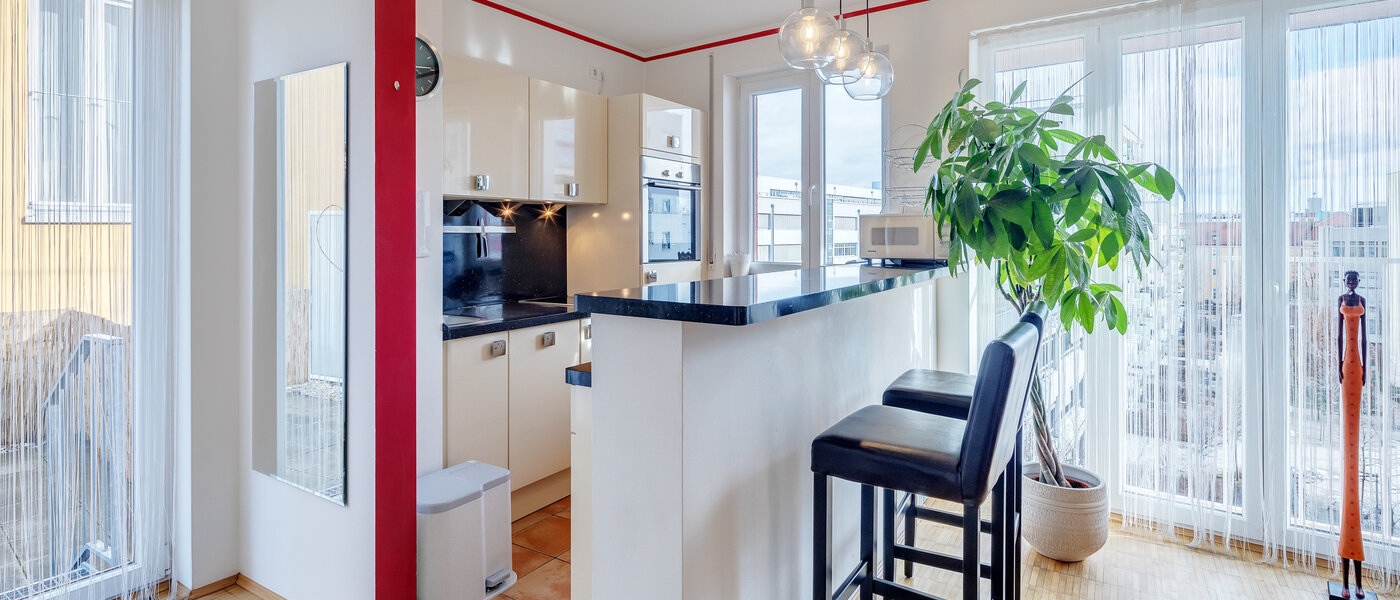 roof terrace apartment München Schwabing-West 01 kitchen 7226