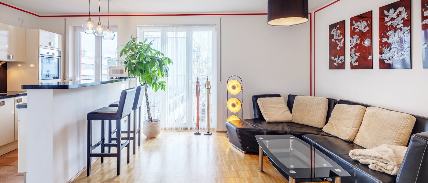 roof terrace apartment München Schwabing-West 01 living area 7226