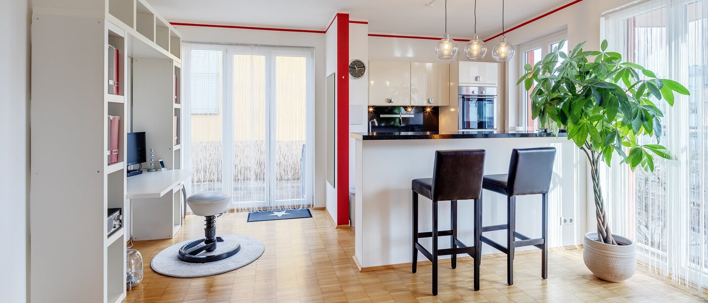 roof terrace apartment München Schwabing-West 04 living area 7226