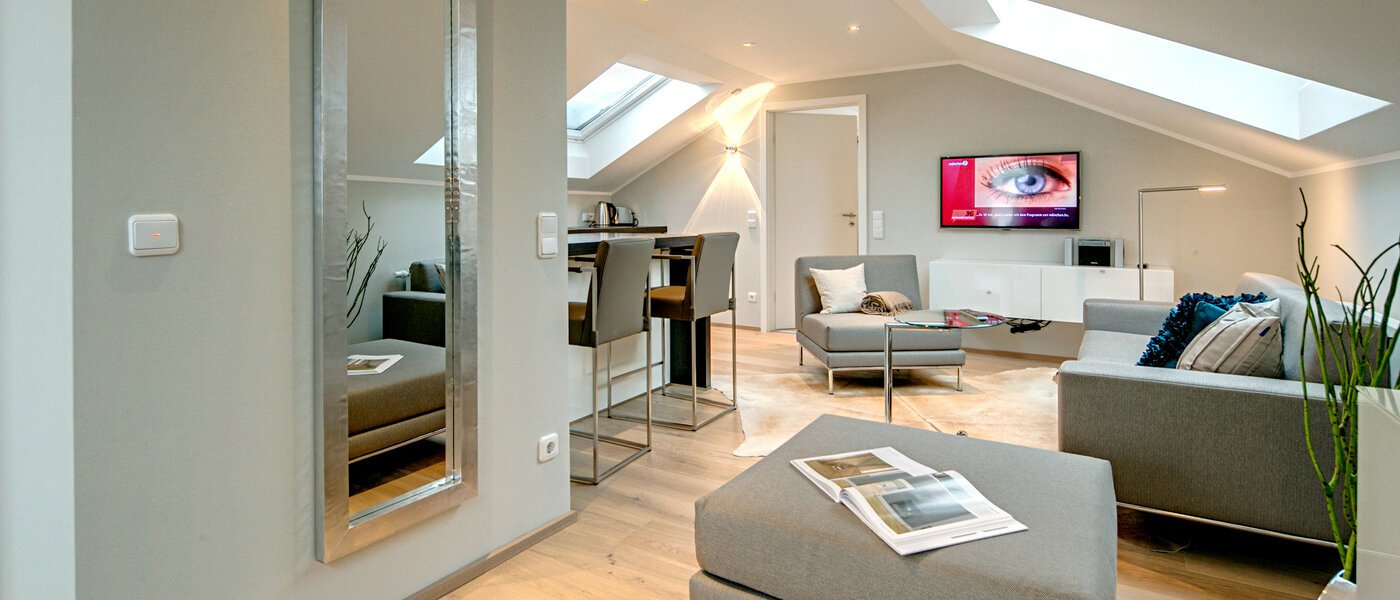 attic apartment München Trudering 02 living room 7503