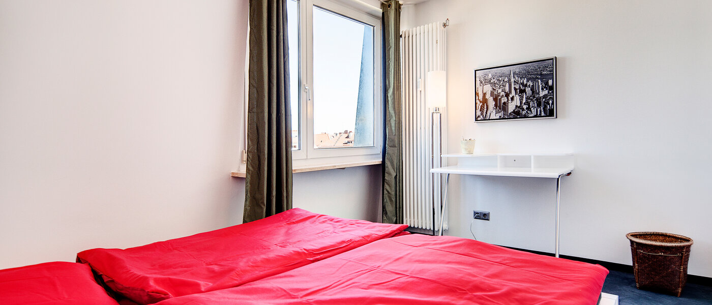 roof terrace apartment München Schwabing-West (rund um den Hohenzollernplatz) 03 sleeping area 7704