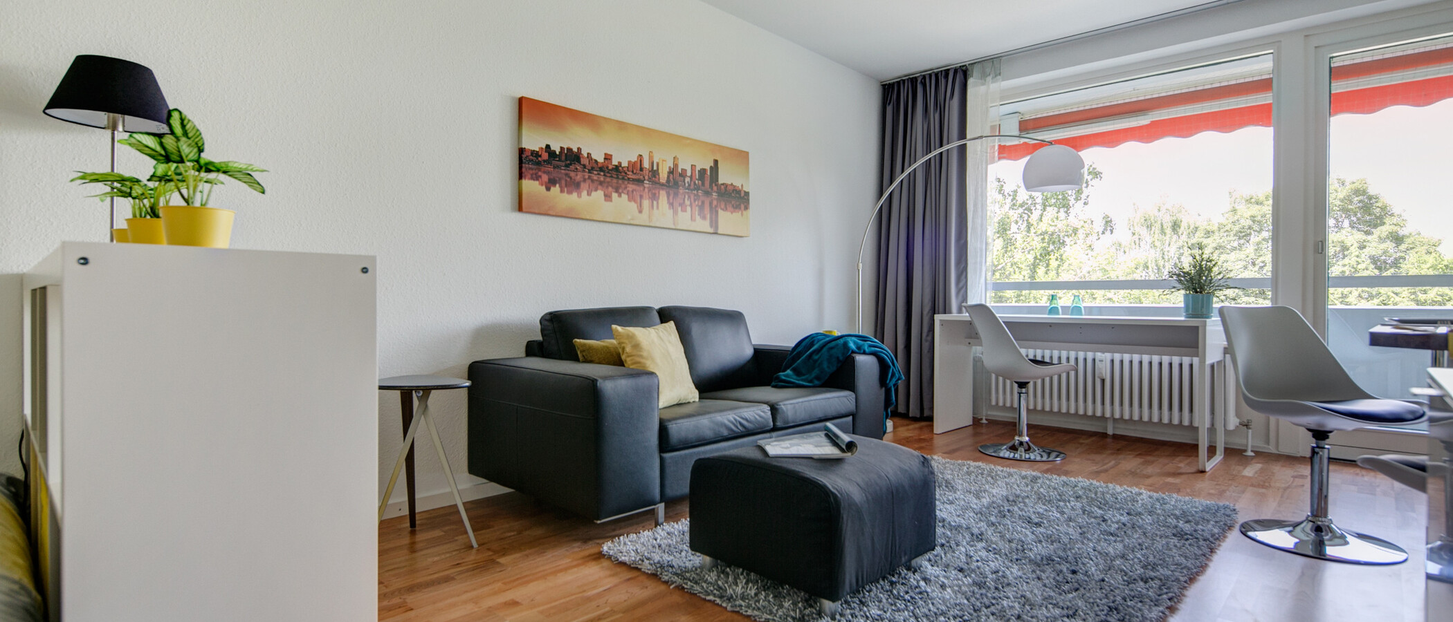 apartment München Parkstadt Solln 01 living room 7891
