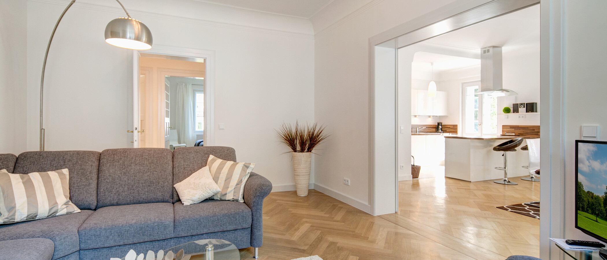 apartment München Nymphenburg 01 living room 7938
