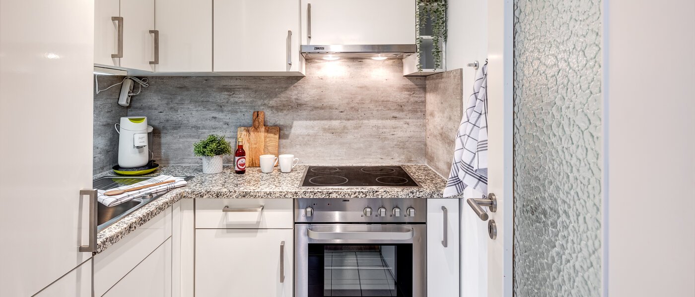 apartment with garden 	 Haar 01 kitchen 8167