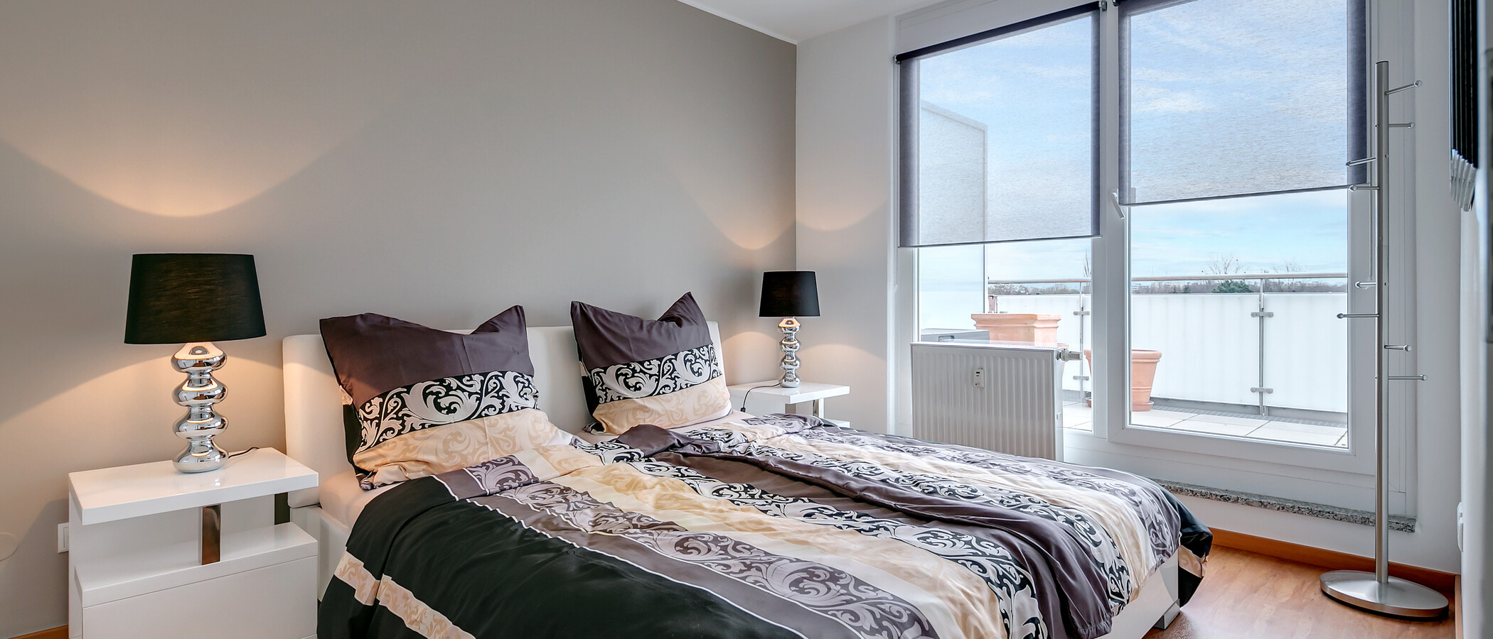 roof terrace apartment München Bogenhausen 01 sleeping area 8467