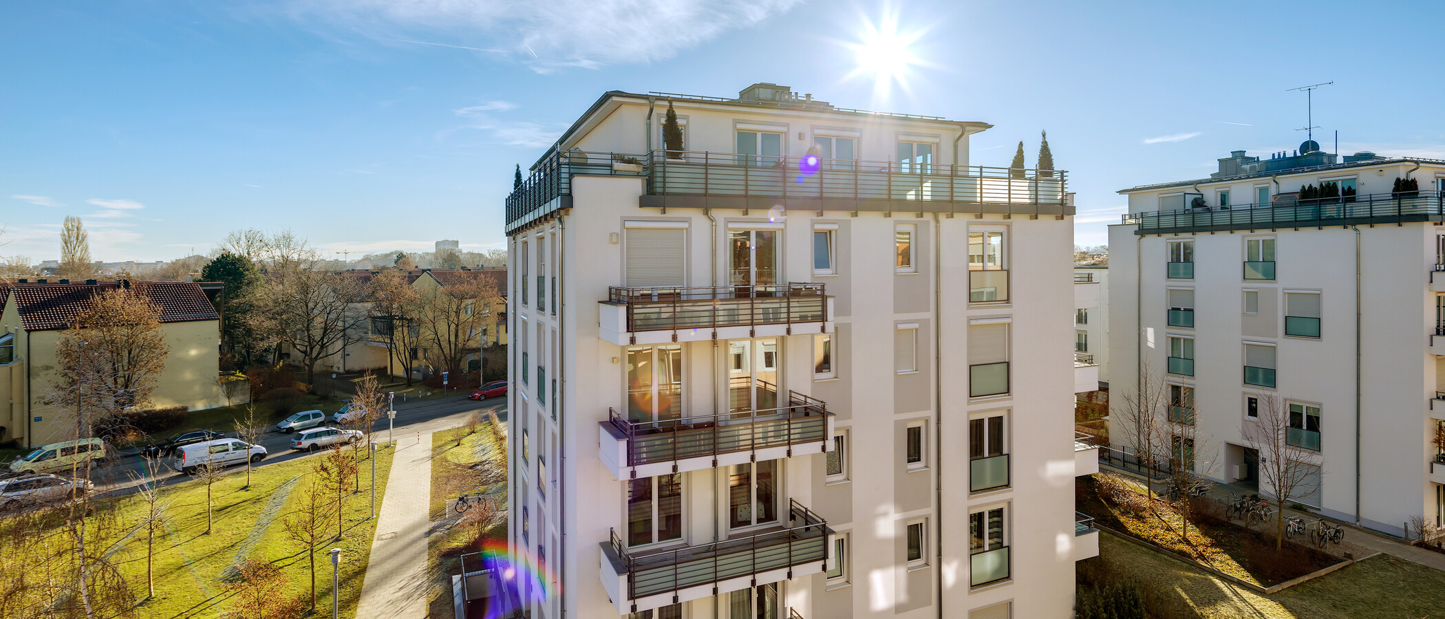roof terrace apartment München Bogenhausen 01 view 8467