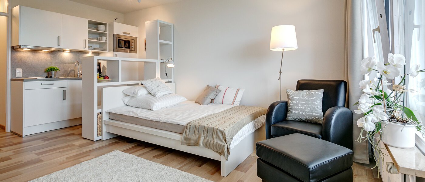 studio München Haidhausen 01 sleeping area 8801