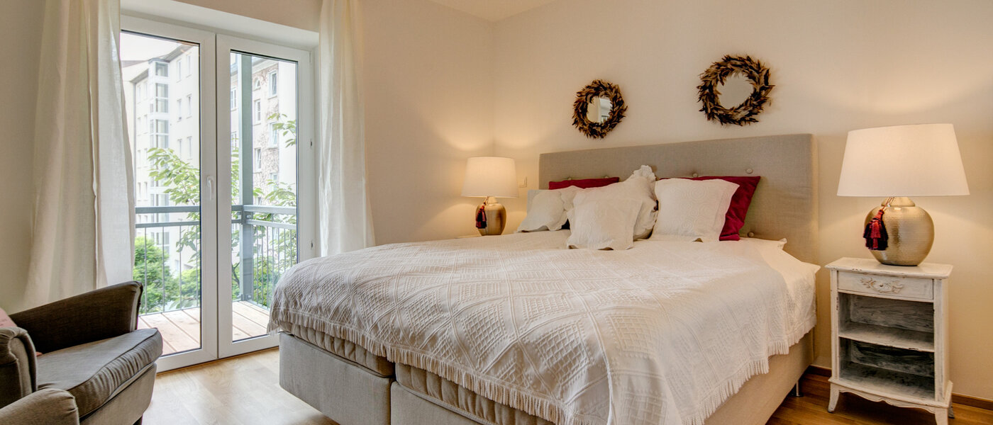 apartment München Maxvorstadt 01 sleeping area 8910