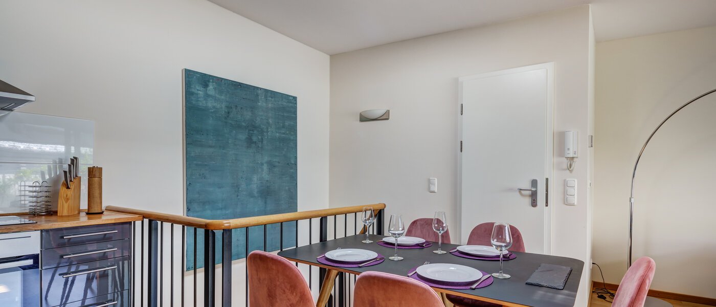 roof terrace apartment München Altstadt 05 living area 9009