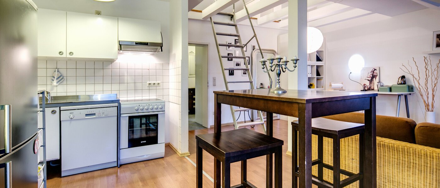 attic apartment München Obergiesing 03 kitchen 9124